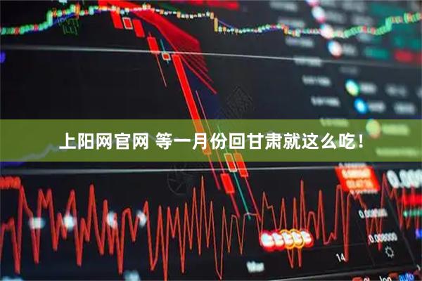 上阳网官网 等一月份回甘肃就这么吃！