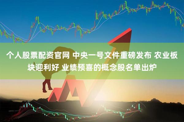 个人股票配资官网 中央一号文件重磅发布 农业板块迎利好 业绩预喜的概念股名单出炉